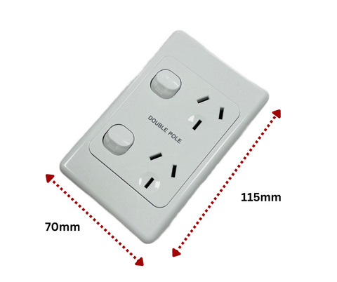 Double Power Point – Vertical – White 