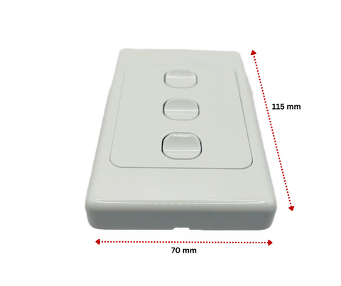 3 Gang Switch – White 
