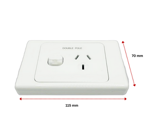 Single Power Point - White