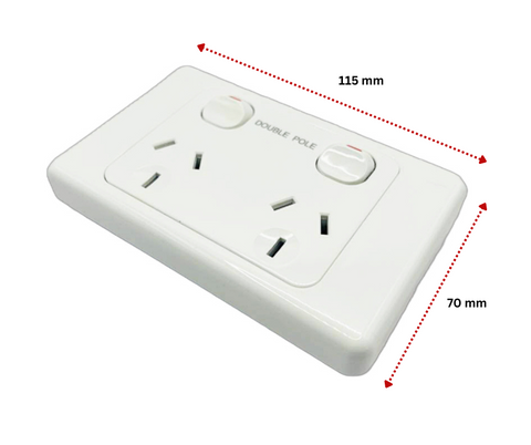 Double Power Point – Horizontal – White 
