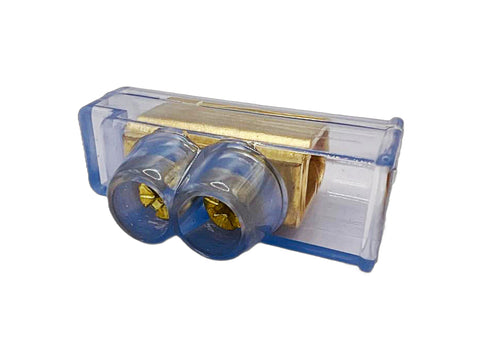 Clear Double Screw Connectors 2x16 mm