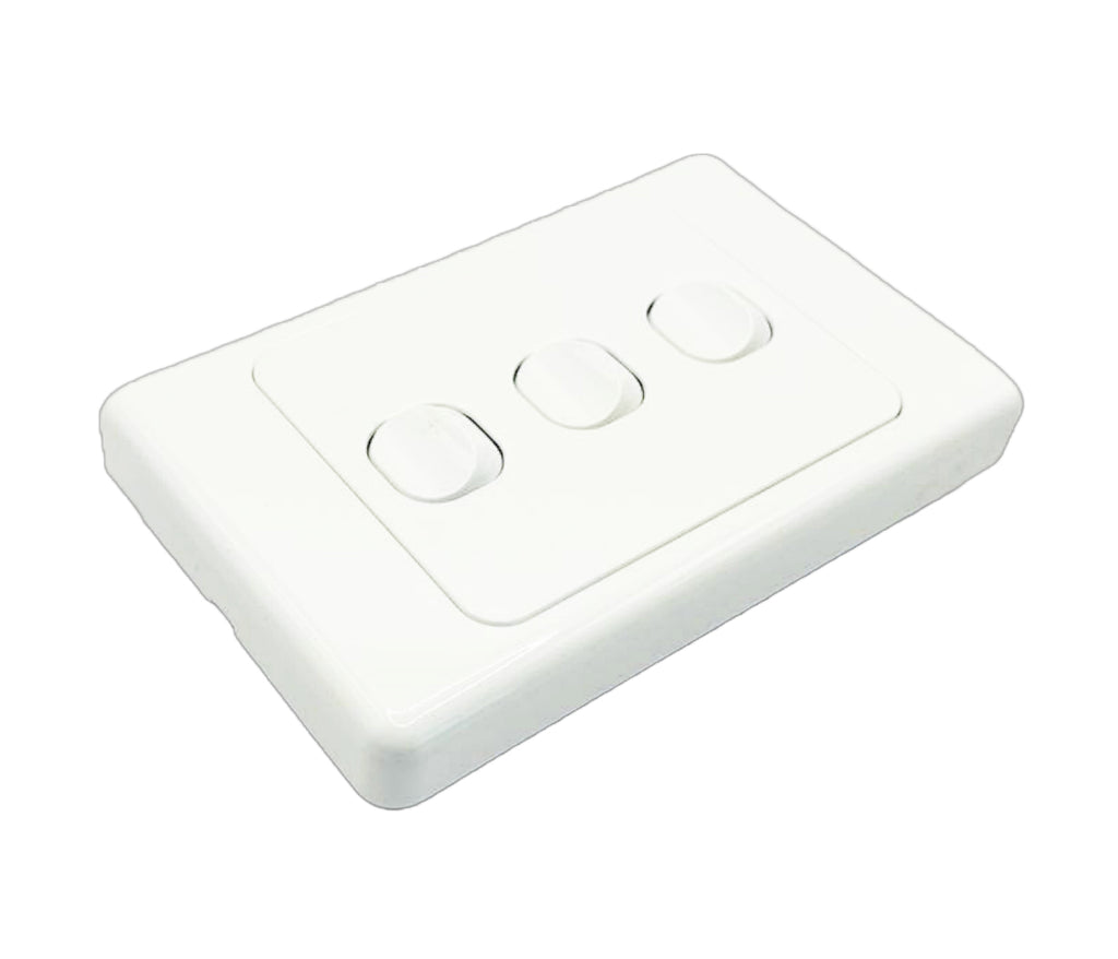 Three Gang White Switch