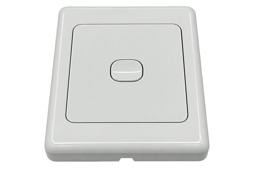 White single gang wall switch