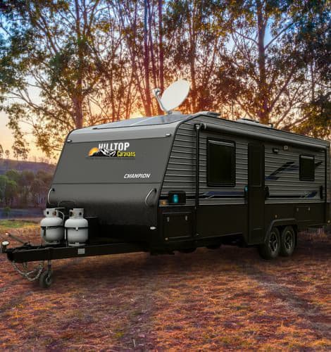 Smart caravan connectivity system controlled from a mobile device