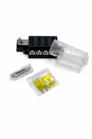 Fuse Block 4 Way Positive with Cover and Label Kit